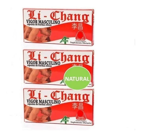 Imagen 3 de 7 de Li Chang X 8 Capsulas - Vigorizante Masculino.