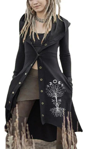 Chaqueta Tipo Chal Con Capucha Medieval Cos Para Mujer Estam