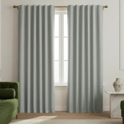 Cortina Blackout Textil Vinilico 2,10x1,40m 2 Paños P/colgar