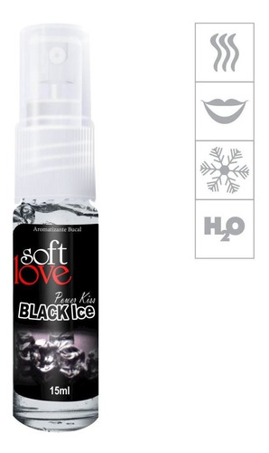 Aromatizante Bucal Power Kiss 15ml - Black Ice