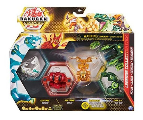 Bakugan Legends Collection Pack, 4-pack Con CentiPod, Kzqxy