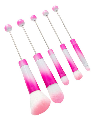 2 X 5 Piezas De Brochas Cosméticas Para Sombra De Ojos Con
