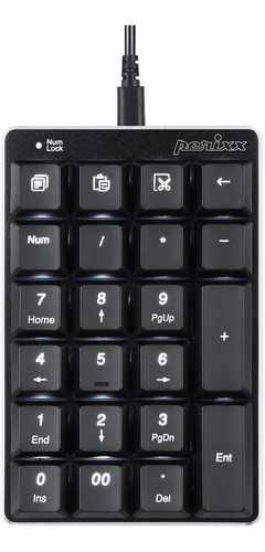 Teclado Numerico Mecanico Para Pc, Retroiluminado | Negro