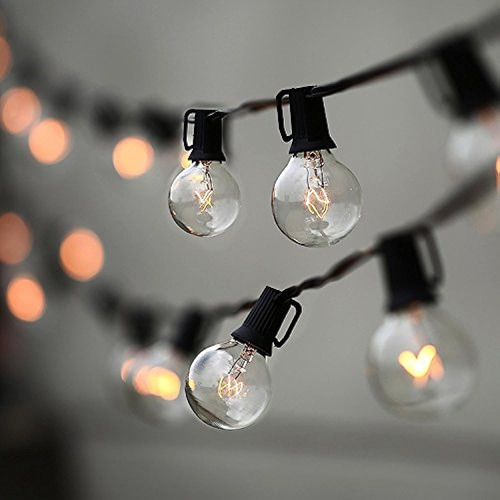 String Lights , Lampat 25ft G40 Globo Terráqueo Guirnalda 