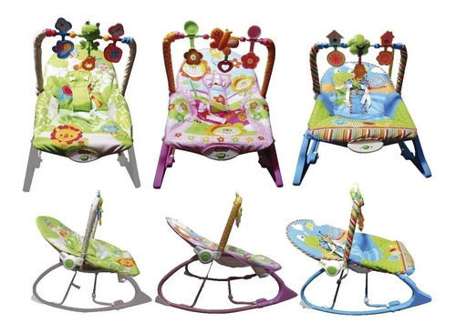 Imagen 3 de 9 de Silla Mecedora Zippy Toys Vibracion Musica Juegos Babymovil