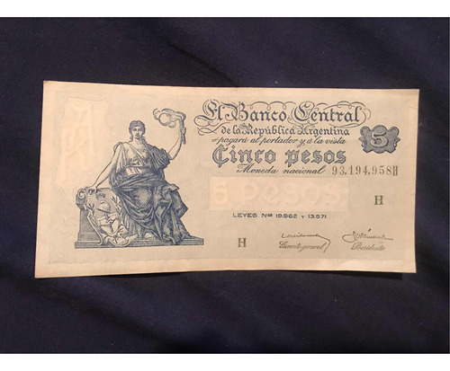 Billete De 5 Pesos Moneda Nacional Sin Circular