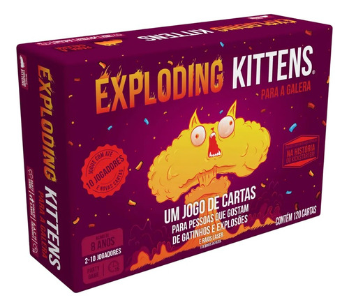 Jogo De Cartas Exploding Kittens: Para A Galera - Galápagos