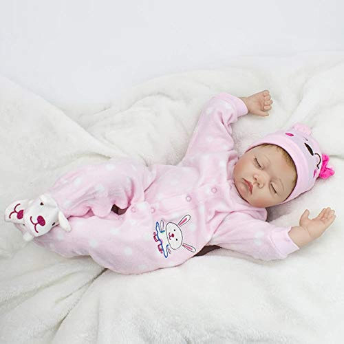 Charex Reborn Sleeping Baby Girl Doll Vinilo Suave Realista 