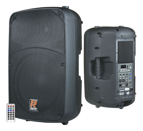 Alto-falante Staner SR-315A portátil com bluetooth preto 100V/240V