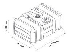 Imagen 3 de 3 de Tanque Combustible Plastico 300l Bepo Mb 1938 / Attego