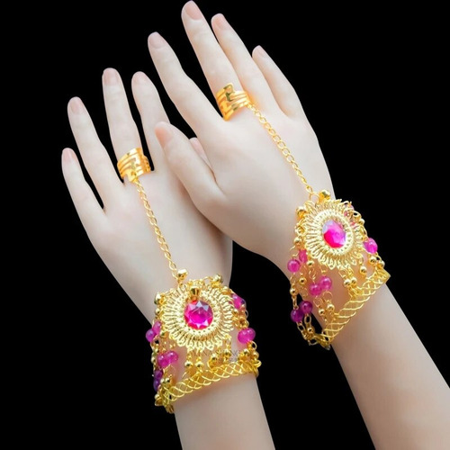 New, Conjunto Indio De Danza Del Vientre For Mujer, Danza