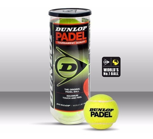 Tubo Dunlop Paddle X 3 Pelotas Padel Championship