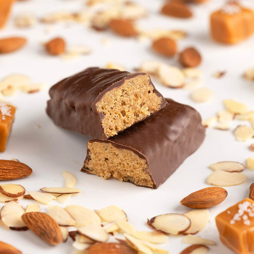 Probar - Barra De Proteinas, Caramelo De Sal Marina, Sin Omg