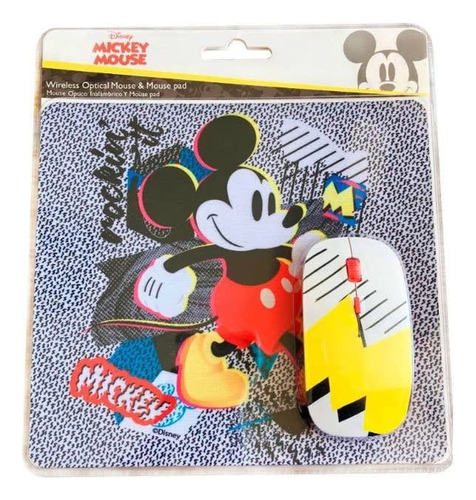 Kit Mouse Inalámbrico Y Mouse Pad Mickey 1