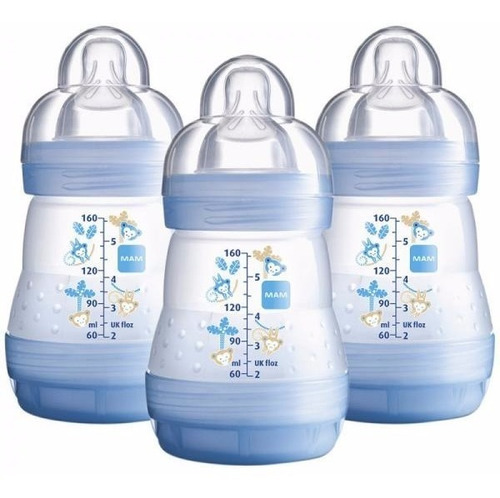 Imagen 2 de 6 de Teteros / Biberones Anti Cólicos Para Bebés Mam 160ml