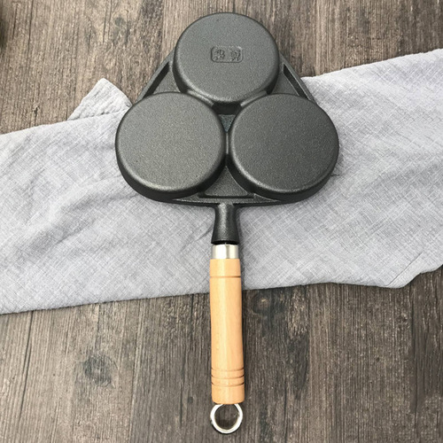 Imagen 9 de 9 de 3 Holes Egg Frying Pan Mold Pancake Omelet Cooking Pot Fryer