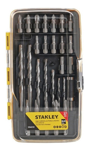 Imagen 3 de 9 de Puntas Atornillar Y Mechas De Widia Stanley 27pzas Caja Plas