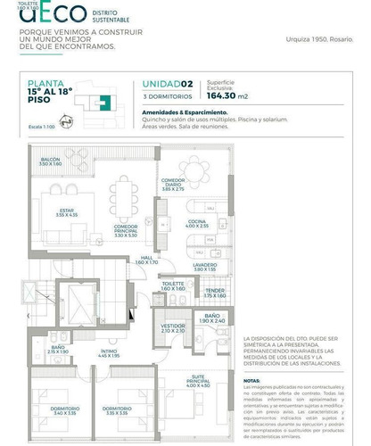 Imagen 2 de 18 de Departamento Premium En Venta De 3 Dormitorio En Rosario