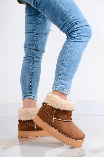 Botas Calentitas Invierno Pantubotas Mujer Peluche Botitas