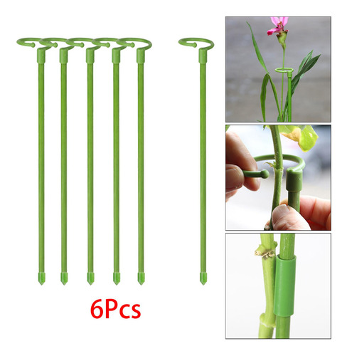 6 Uds 30cm Soporte De Flores Estaca Soporte De Jaula De