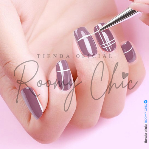 Pinceles Liner Mano Alzada Uñas Gel Polish Punta Fina 3 Pz
