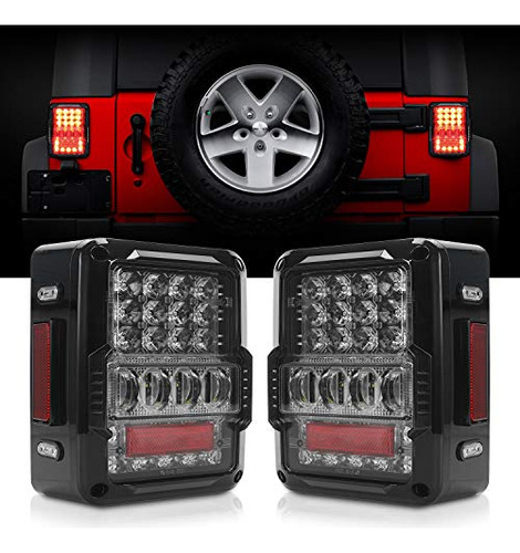 Luces Traseras Led Lxlight 4d Emc Bulidin Para Jeep Wrangler