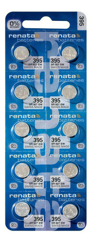 10 Pilas Renata 395 Sr927sw Oxido Plata P/ Relojes