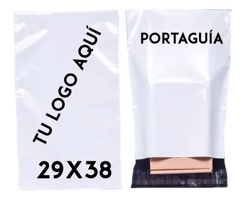 Bolsas De Seguridad Portaguía Para Mensajería 19x25cm 100unds