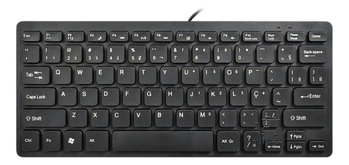 Mini teclado multimedia delgado USB P/Note PC Km-w128 Compact