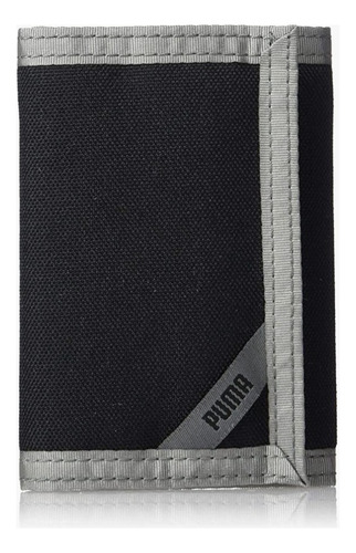 Puma Billetera, Cartera Deportiva Trifold Color Negro/gris