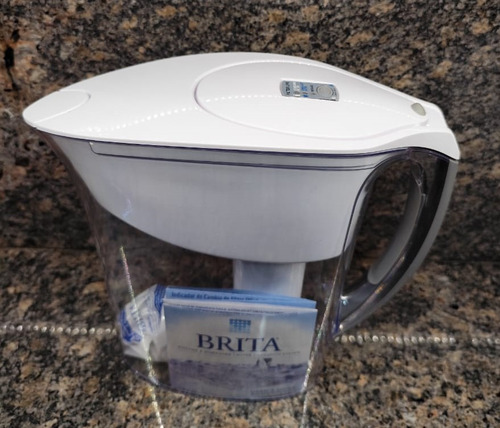 Jarra Filtro Brita Delgada Indicador Electronico + 5 Filtros
