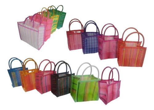 12 Bolsas Mexicanas Compras De Mercado Malla Reusable #35. 