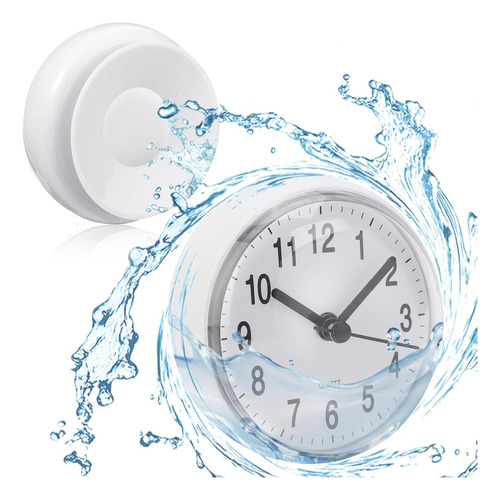Reloj De Ducha Para El Baño Resistente Al Agua Con Ventosa G