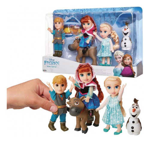 Set De Muñecos Frozen Gift Set Personajes X5