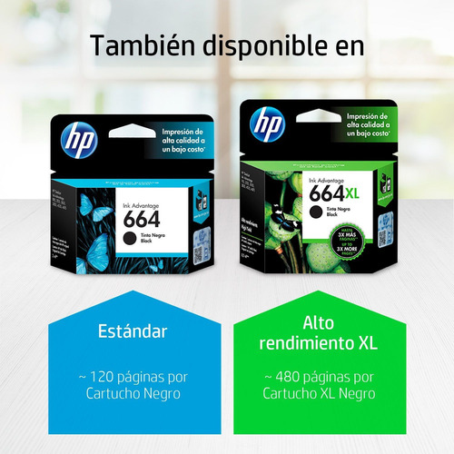 Cartucho Hp 664 Original Negro Hp Tienda Oficial Hp