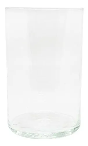 comprar 6 Recipiente Florero Vidrio Cilindro 9x15 Ideal Centro Mesa