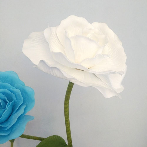 Flor Artificial Gigante De 40 Cm Con Forma De Cabeza De Rosa