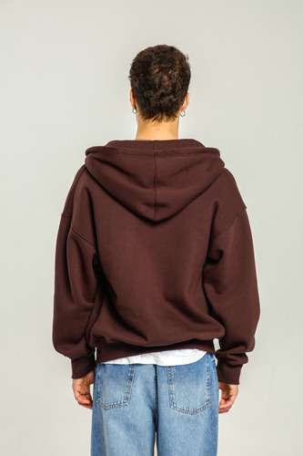 Campera Doble Zipper Hoodie Glac Unisex