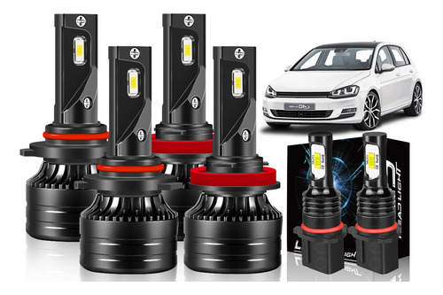 60000lm, Kit De Focos Led Para Toyota Highlander 2012 2013