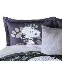 Comprar Funda Decorativa Snoopy Black Estándar Colchas Concord Color Negro