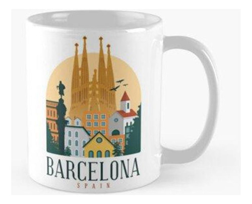 Taza Barcelona Catalunya España Horizonte Sagrada Familia Ca