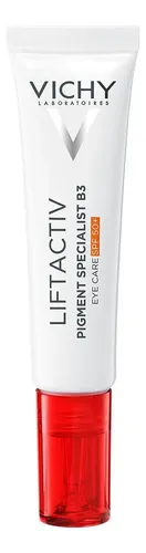 Vichy Liftactiv B3 Contorno De Ojos Fps50+ 15ml, Contorno De Ojos Anti-manchas Para Todo Tipo De Piel Día/noche