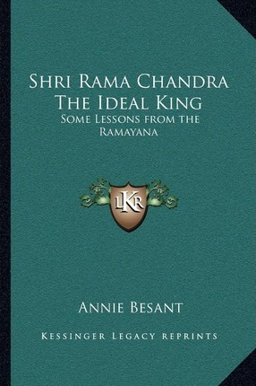 Libro Shri Rama Chandra The Ideal King : Some Lessons Fro...