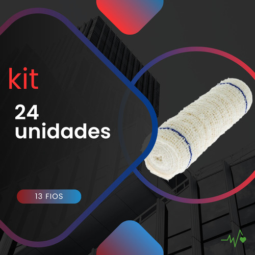 Atadura De Crepom 13 Fios 15 Cm X 1.8 Nobre 24 Un Curativo