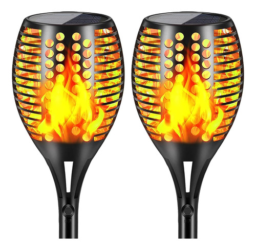 Luces Solares Exteriores, 43 Luces De Antorcha Parpadeantes