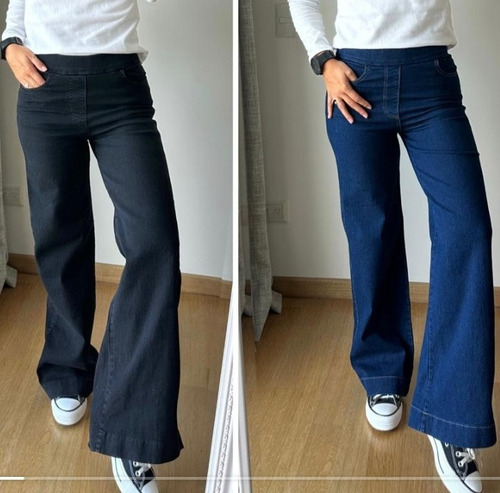 Jean Calza Oxford Jeggings Tiro Alto Elastizado Cinturaancha