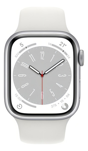 Apple Watch S8 41mm Gps Celular Pulseira Esportiva Branca Cor da caixa Prateado Cor da pulseira Branca/Padrão - Excelente (Recondicionado)