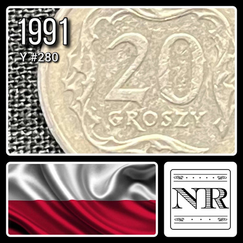 Polonia - 20 Groszy - Año 1991 - Y #280 - Aguila