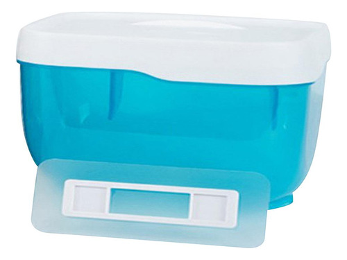 Caja De Pañuelos Autoadhesiva Para El Baño, Soporte Azul L
