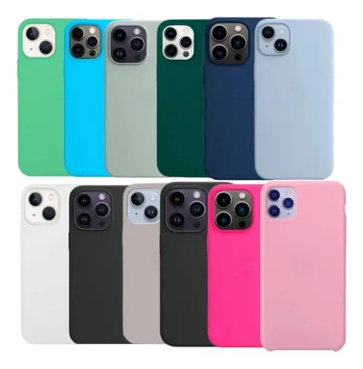 Funda Capinha para iPhone 15 15 Plus 15 Pro 15 Pro Max Cor Cinza iPhone 15 Pro